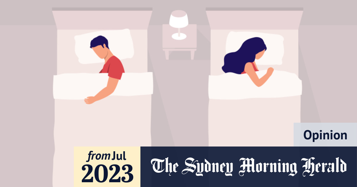 Couples sleeping in separate beds How a sleep divorce can help your
